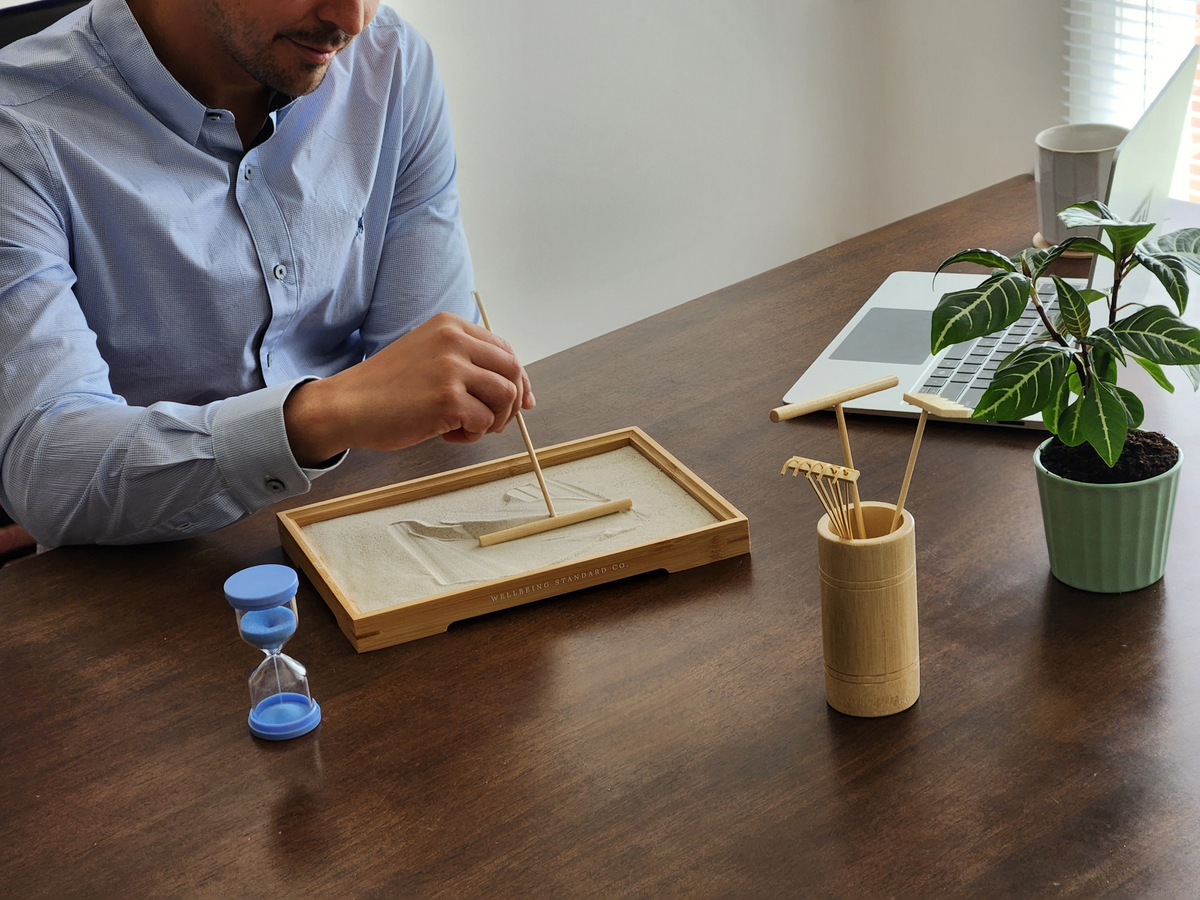 The Resetter, a five-minute desk reset by Wellbeing Standard Co.