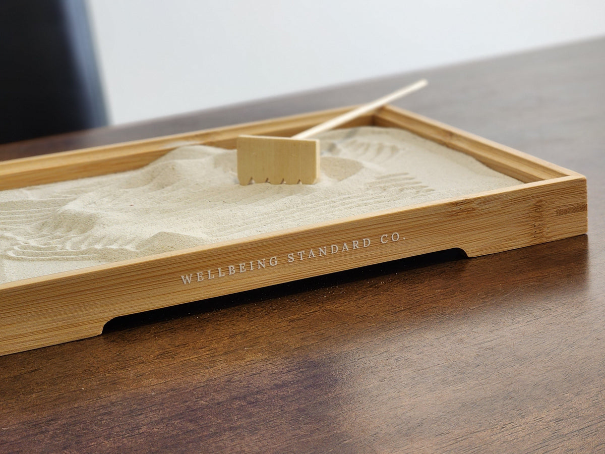 The Resetter zen sand garden by Wellbeing Standard Co., Melbourne
