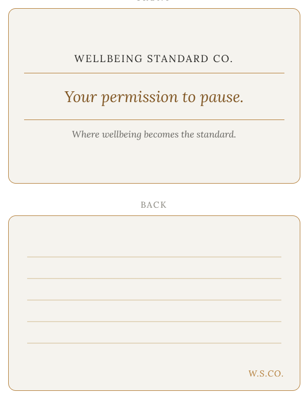 Personalised gift card for The Resetter with To, message and From